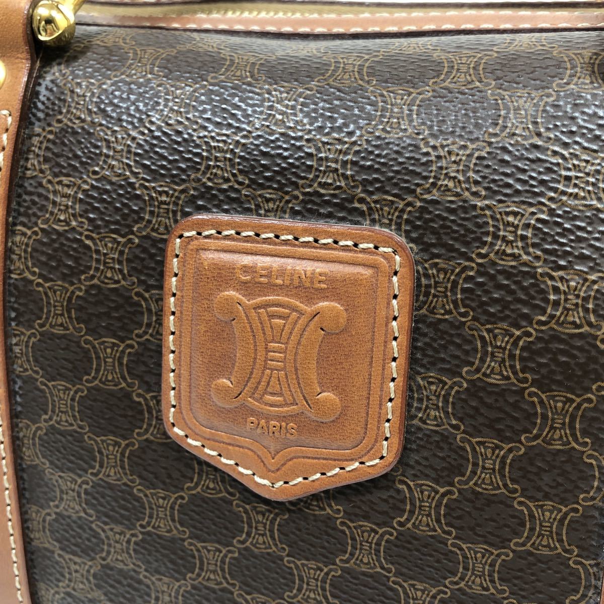 美品!!】1円スタート!!CELINE セリーヌ マカダム ミニボストンバッグ