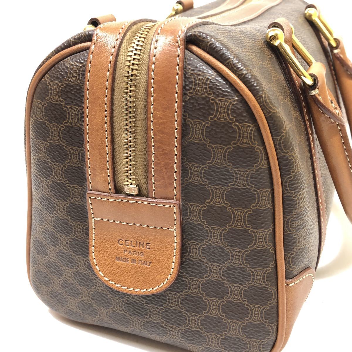 美品!!】1円スタート!!CELINE セリーヌ マカダム ミニボストンバッグ
