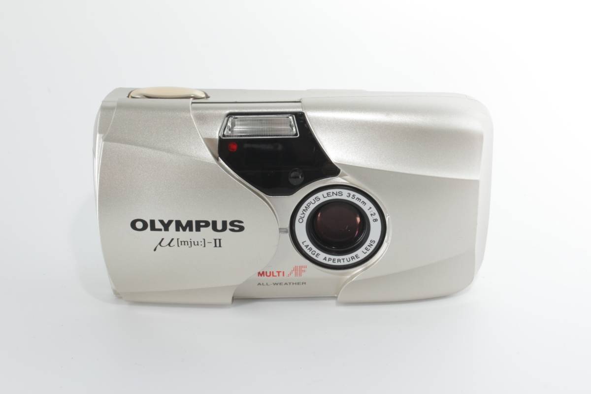 【動作確認済・美品】 OLYMPUS μ[mju:]-II 本体 フィルムカメラ Olympus 35mm Film mju Shoot II Point Mju Camera OLYMPUS 0 Zoom MJU