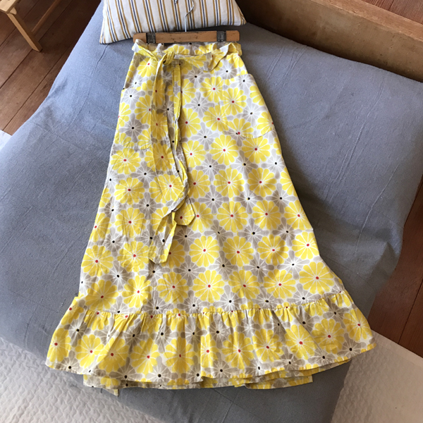 Freada（フリーダ）の「Freada⁄フリーダ レイヤー 刺繍 ラップスカート