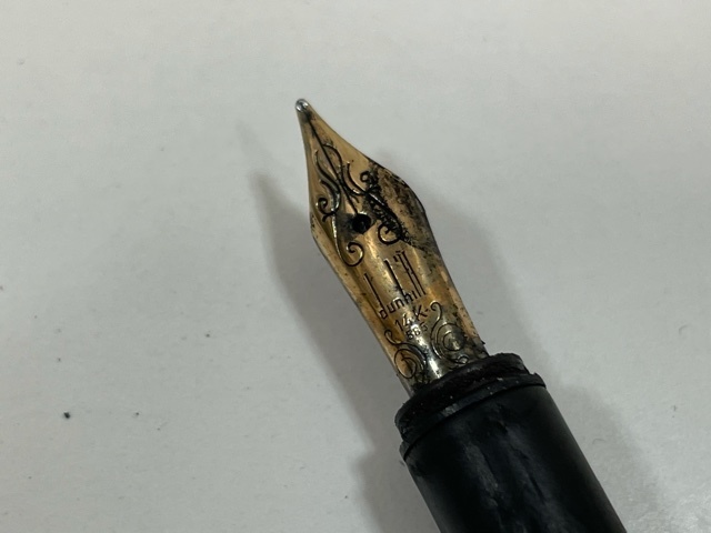 ダンヒル 万年筆 dunhill ゴールド ペン先14K ペン先 14K 文房具 激