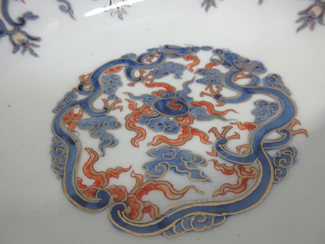 R-062288 幕末～明治期 富長貴春(富貴長春) 伊万里 色絵 金彩 5寸