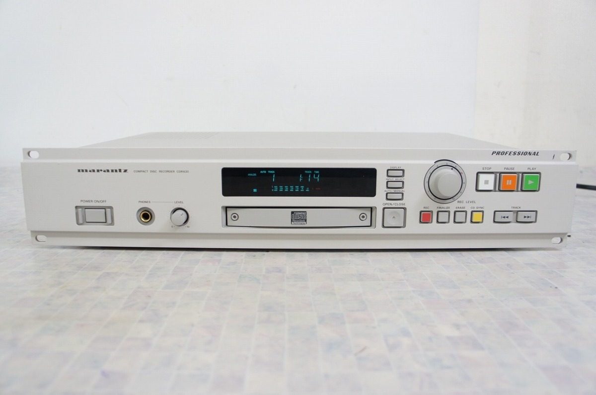 業務用マランツCDレコーダー ジャンク品 CDR630 Yahoo!オークション 「marantz+cdr630」の落札相場・落札価格