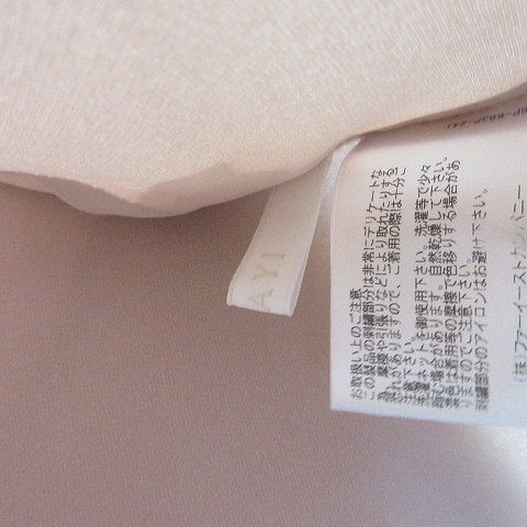 アナイ ANAYI フラワー刺繍モチーフ 半袖 カットソー プルオーバー トップス ベージュ サイズ36 10151613210 ブラウス STORE フラワー刺繍クルー ・ ANAYI（シャツ&frasl;ブラウス(半袖&frasl;袖なし) 「セットアップ対応商品」アート