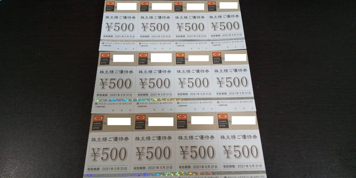 優待券/割引券 匿名配送無料 クリエイトレストラン クリエイト