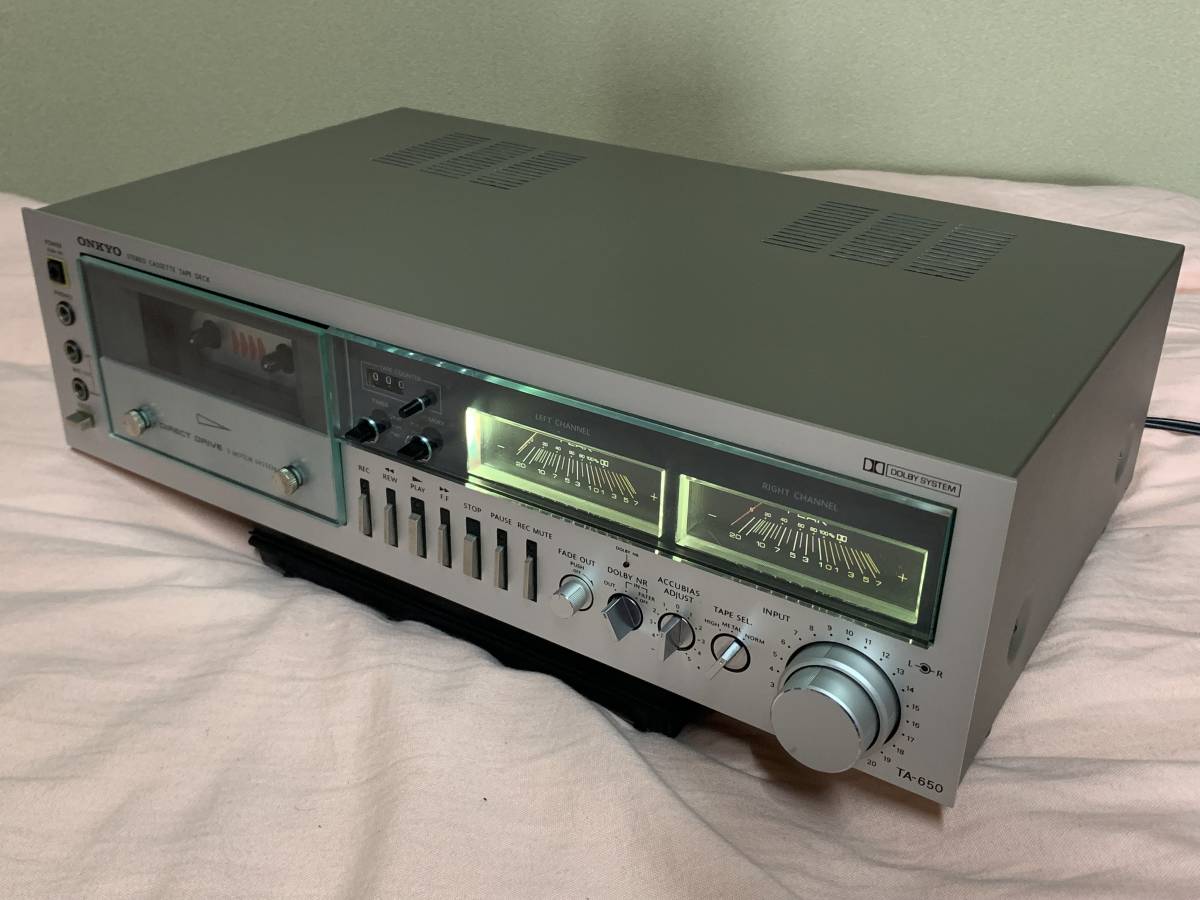 オーディオ機器 ONKYO TA-680 オンキョー ステレオカセットデッキ 当時物