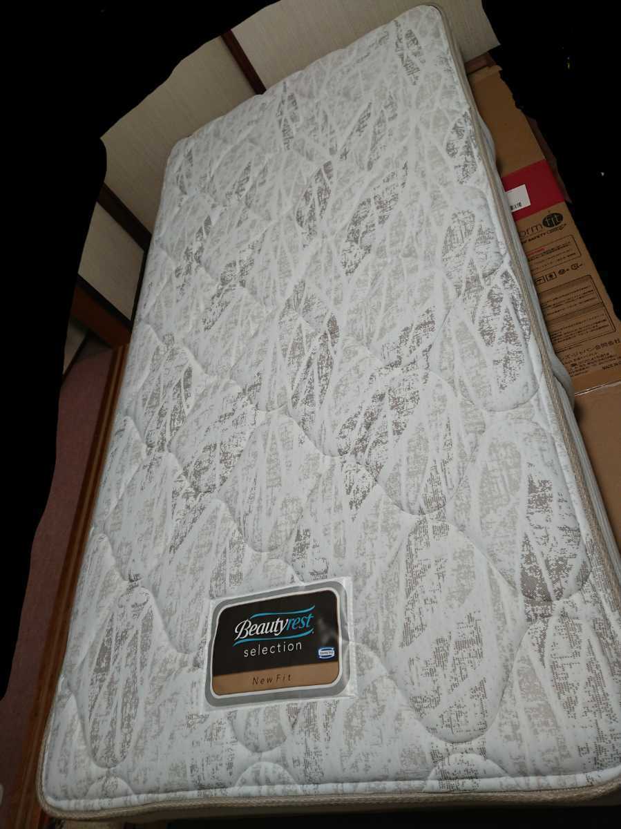 【美品】シモンズ ビューティレスト セレクション6.5インチコイル ニューフィット マットレス AB1712A SIMMONS 使用1年未満　_2