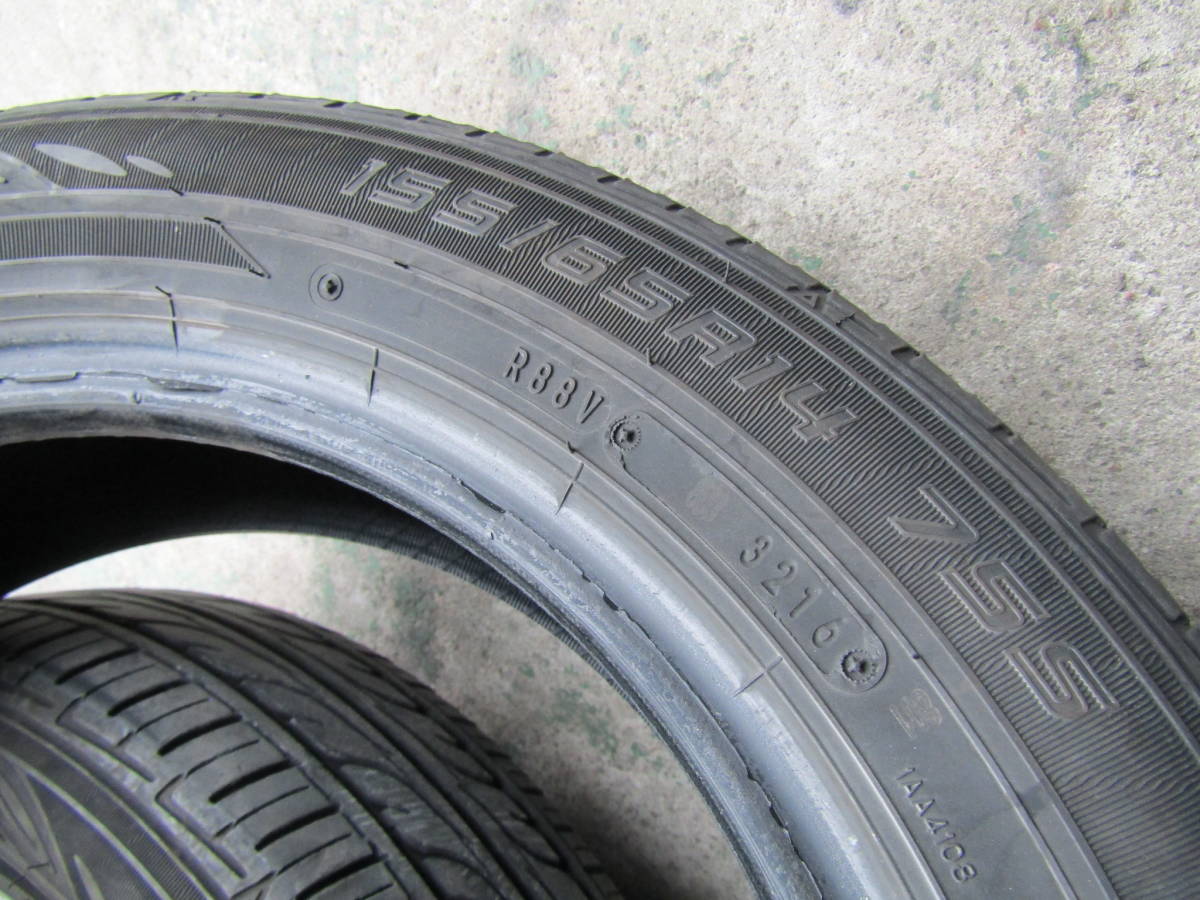 ☆ 格安 売り切り 155/65R14 2016年製 ダンロップ EC202 4本 セット タント ムーブ ワゴンR アルト デイズ ekワゴン ☆_8