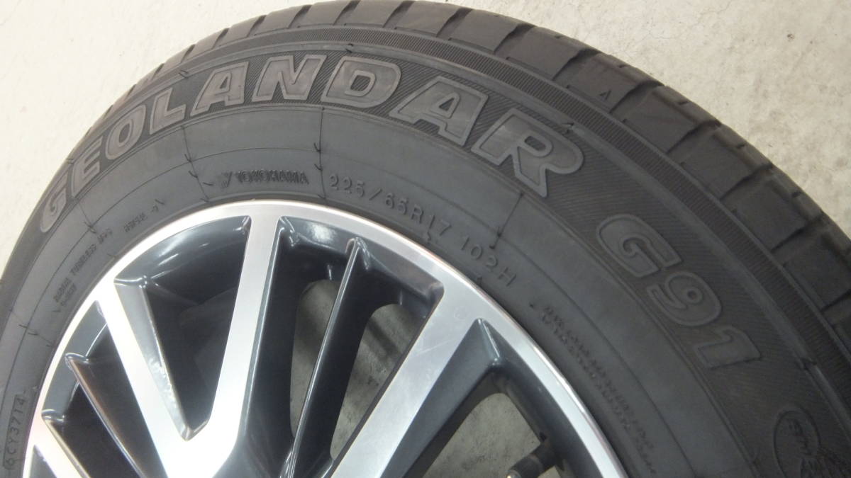 T32 エクストレイル 純正 17x7J+45 114.3-5H ヨコハマ ジオランダー