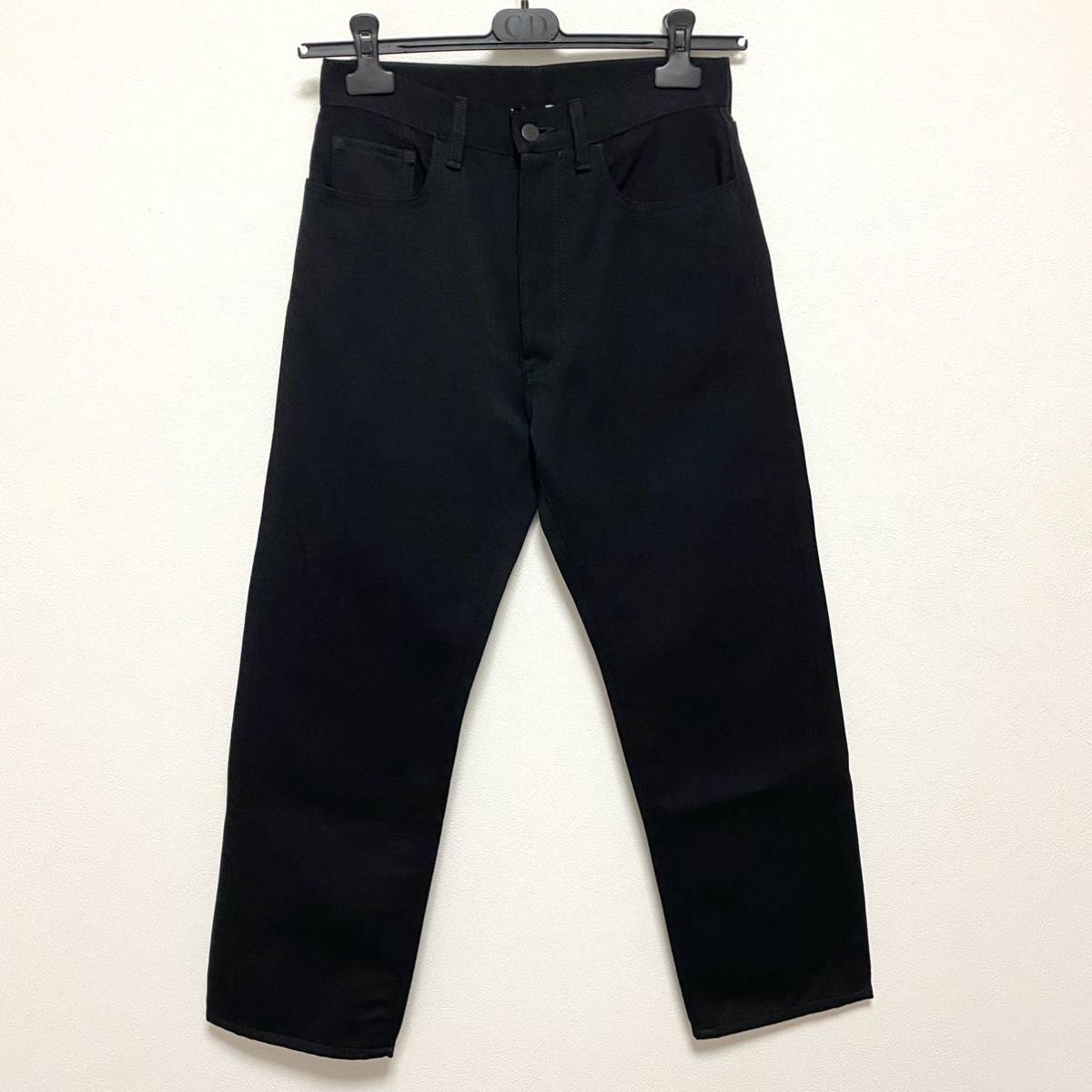美品 ATON エイトン WOOL DENIM 5P ウール デニム 5ポケット パンツ 