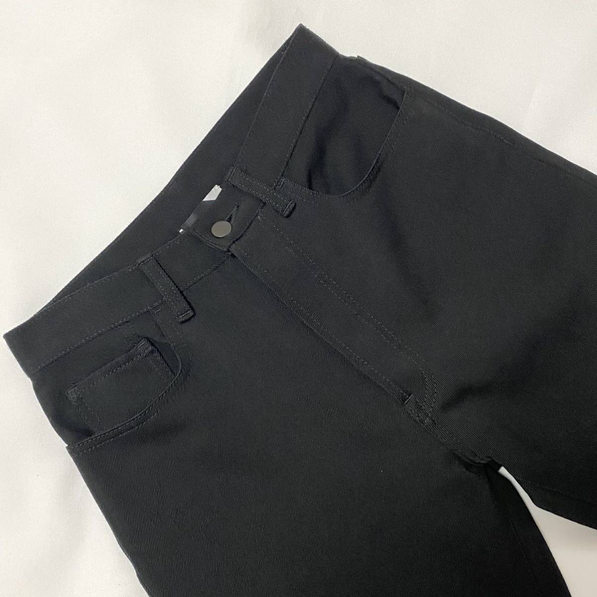 美品 ATON エイトン WOOL DENIM 5P ウール デニム 5ポケット パンツ 