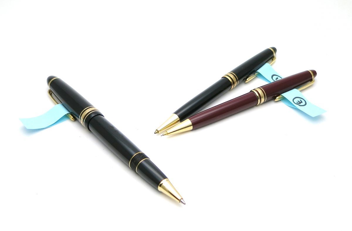 1000円スタート ボールペン シャープペン Montblanc モンブラン Meisterstuck マイスターシュテュック 3本まとめ ブラック ボルドー N モンブラン 売買されたオークション情報 Yahooの商品情報をアーカイブ公開 オークファン Aucfan Com