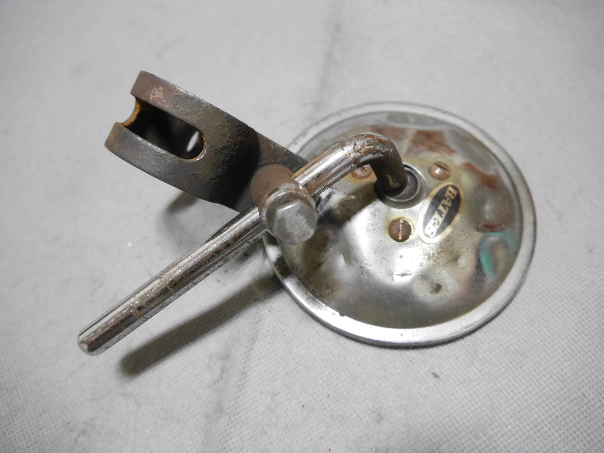 ③ 60'S BATES ビンテージ ミラー 1インチ クランプ ブ ベイツ