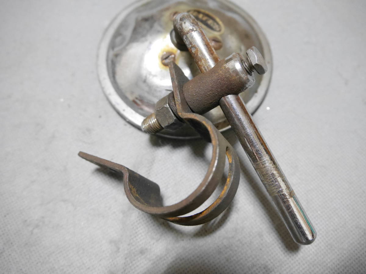 ③ 60'S BATES ビンテージ ミラー 1インチ クランプ ブ ベイツ