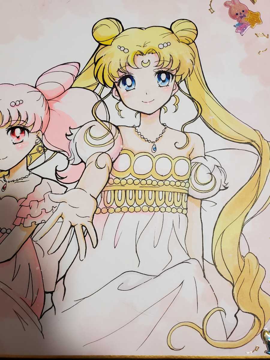 手書き手描同人イラスト美少女戦士セーラームーン月野うさぎちびうさちびムーンドレス 手描きイラスト 売買されたオークション情報 Yahooの商品情報をアーカイブ公開 オークファン Aucfan Com