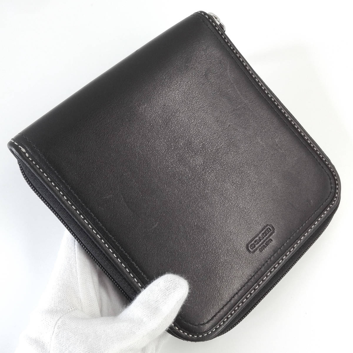 COACH CDケース DVDケース レザー ブラック ブランド(コーチ)｜売買 