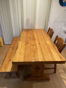 展示極美品】 karimoku カリモク ベンチダイニング4点セット（公式 