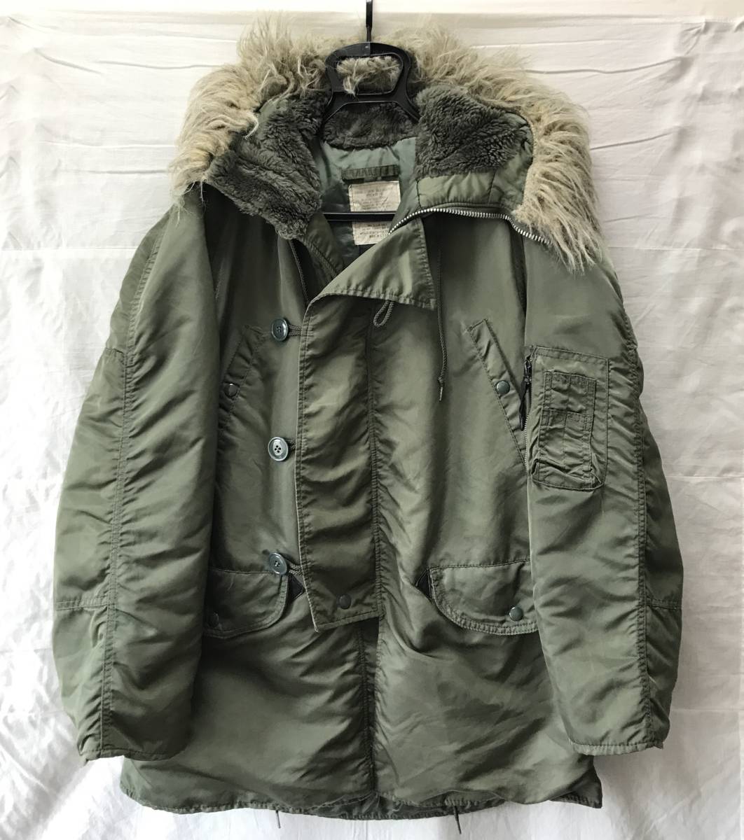 希少 90s USA製 vintage ALPHA N-3B フライトジャケット 希少 90s