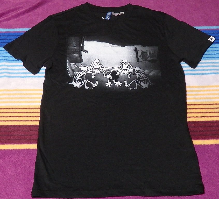 ミッキー H M コラボｔ S ブラック ディズニー スカル 半袖tシャツ 売買されたオークション情報 Yahooの商品情報をアーカイブ公開 オークファン Aucfan Com