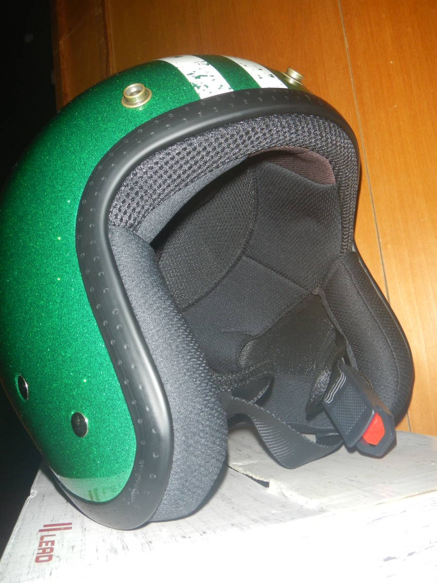 ヘルメット グリーン フリー FLAKER リード工業 【新品】ヘルメット