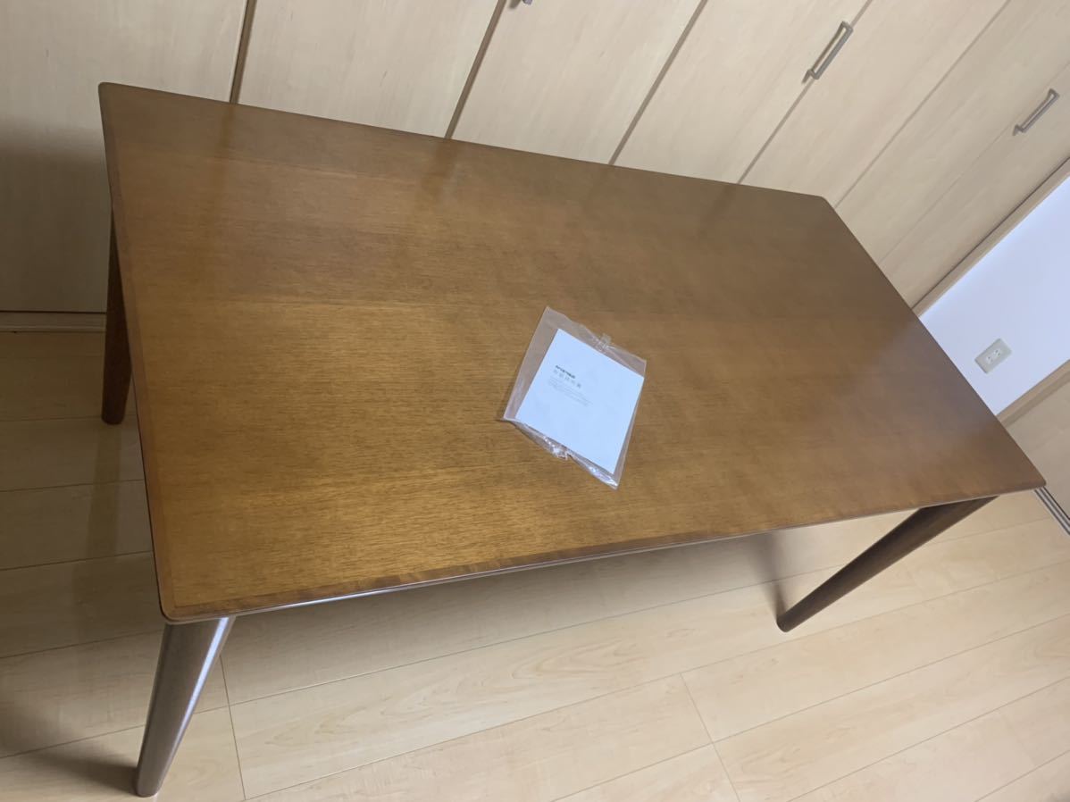 カリモク60+ ダイニングテーブル1500 ウォールナット D36540 美中古  