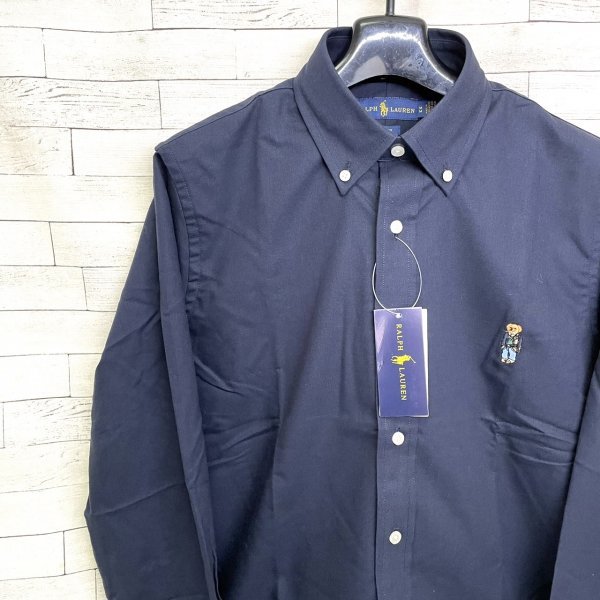  １円 RALPH LAUREN ボタンダウンシャツ ラルフローレン ポロベア ー ネイビー M(Mサイズ)｜売買されたオークション情報、yahooの商品情報をアーカイブ公開 - オークファン 男性用