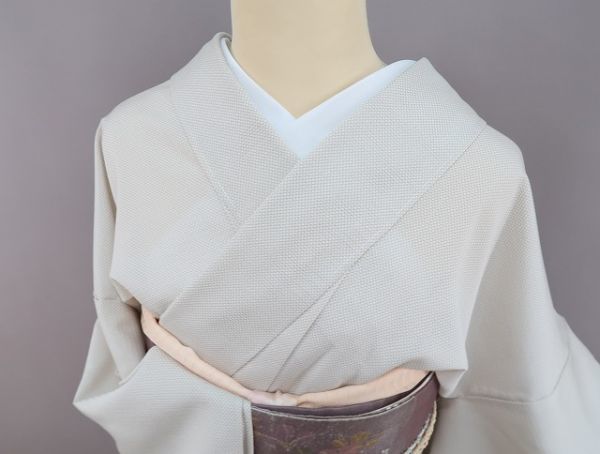 ゆめsaku 夏着物 正絹 変則絽 総刺繡 金糸 手縫い仕立て 訪問着