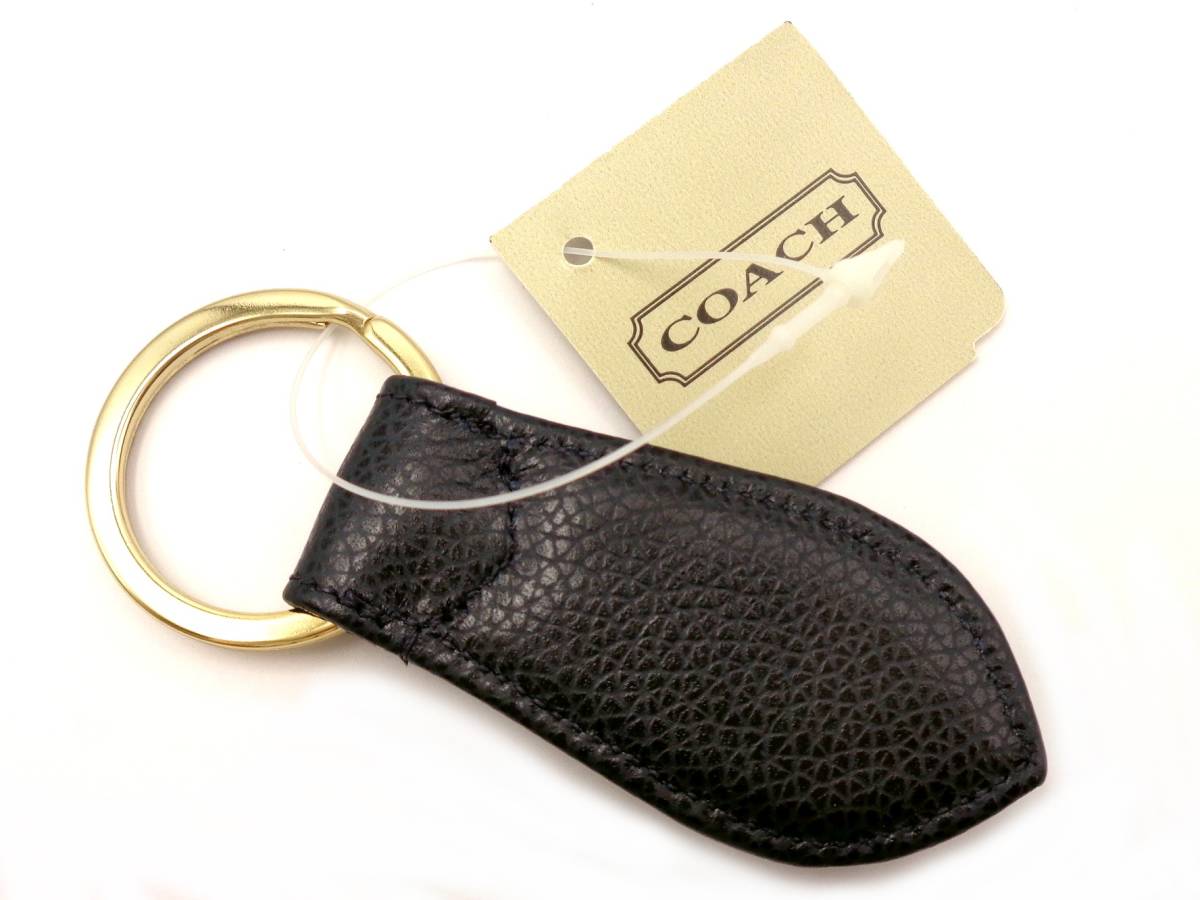 apc951○【COACH/コーチ】レザー シンプル キーリング/キーホルダー