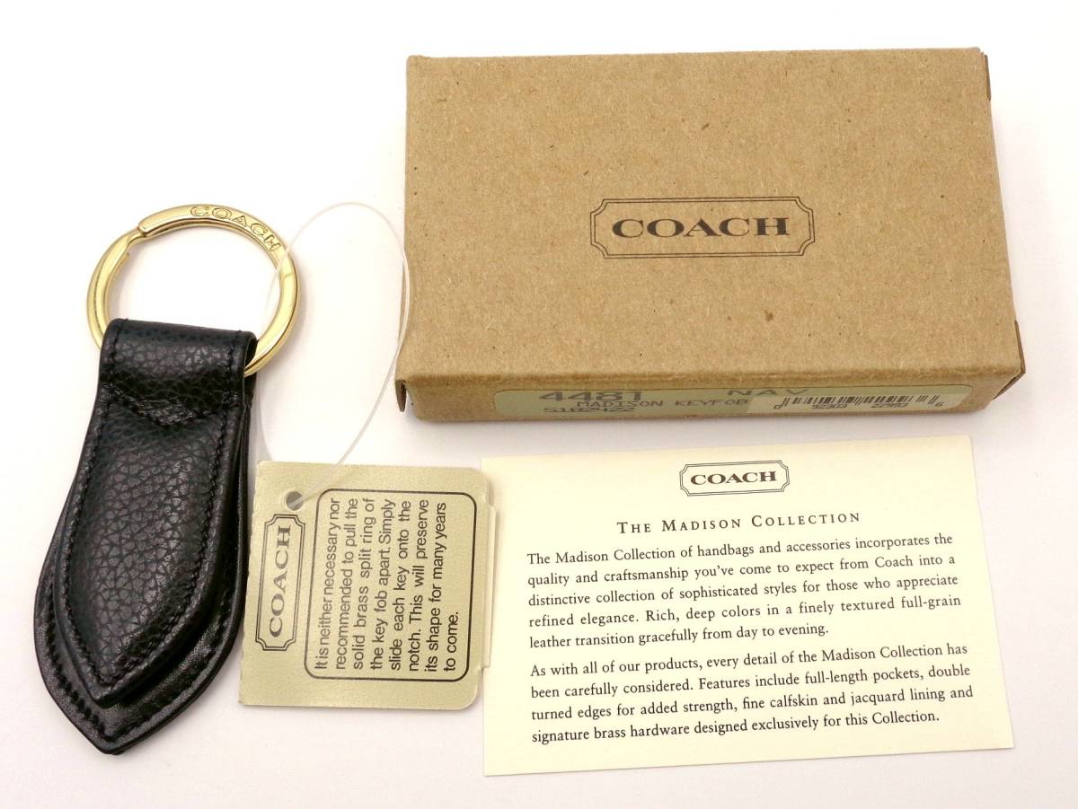 COACH　コーチ　ミニバッグ型　キーリング　キーホルダー　フリンジ　レザー apc951○【COACH/コーチ】レザー シンプル キーリング/キーホルダー