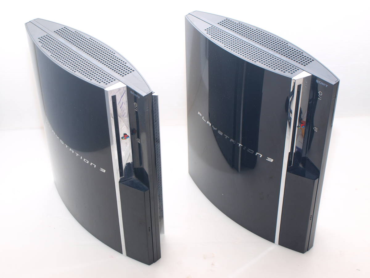 クイ35]SONY PS3 60GB ジャンク2台まとめセット CECHA00 プレステ3
