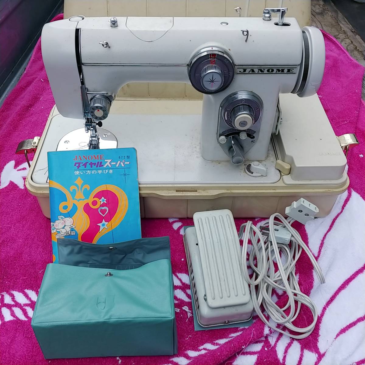 ☆ジャノメ ダイヤルスーパー 672型 JANOME ミシン ジャンク
