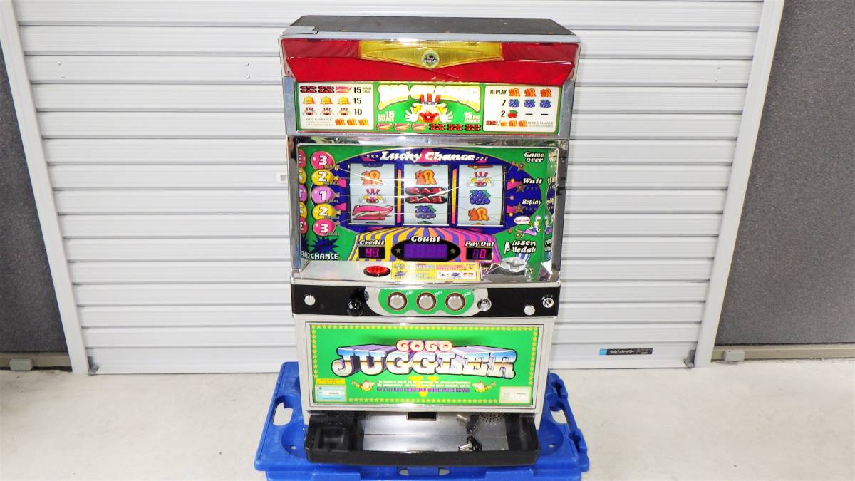 北電子 ゴーゴージャグラーV コイン不要機付き パチスロ スロット 