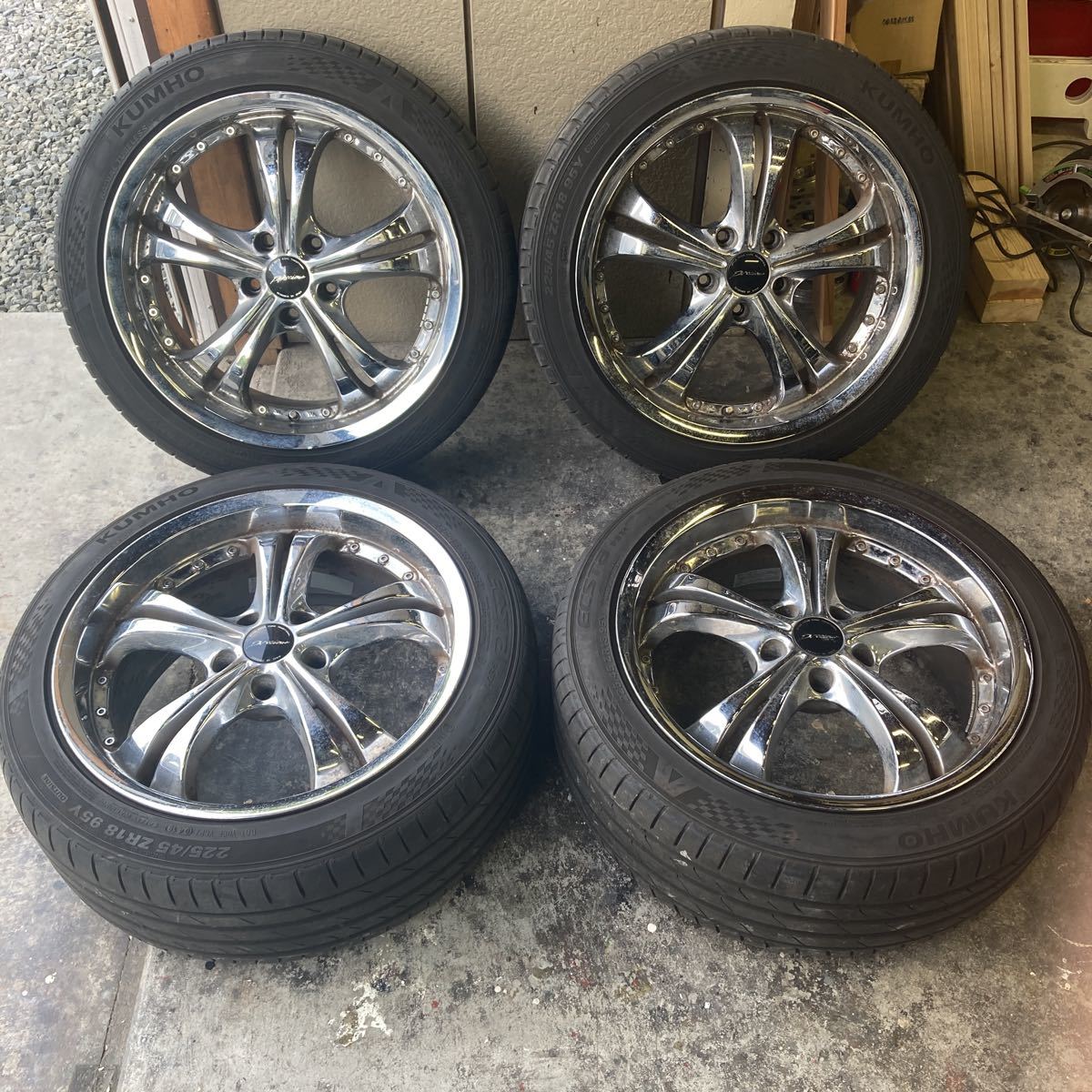 バリ山！2019年製！225/45R18 シュティッヒ プレシャス STICH Precious 18×8j+38 PCD114.3/5H 4本セット