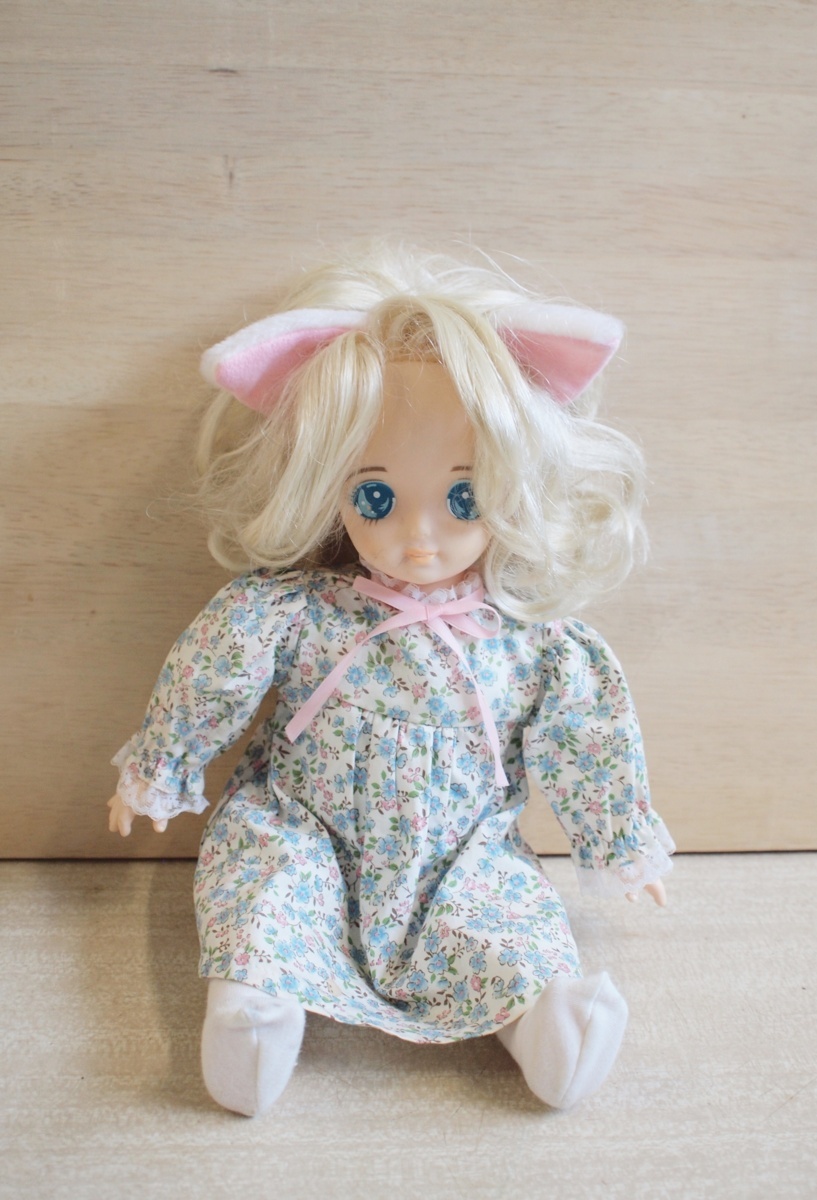 W0688] 綿の国星 チビ猫人形 / 約37cm 詳細不明 大島弓子作品 キャラ