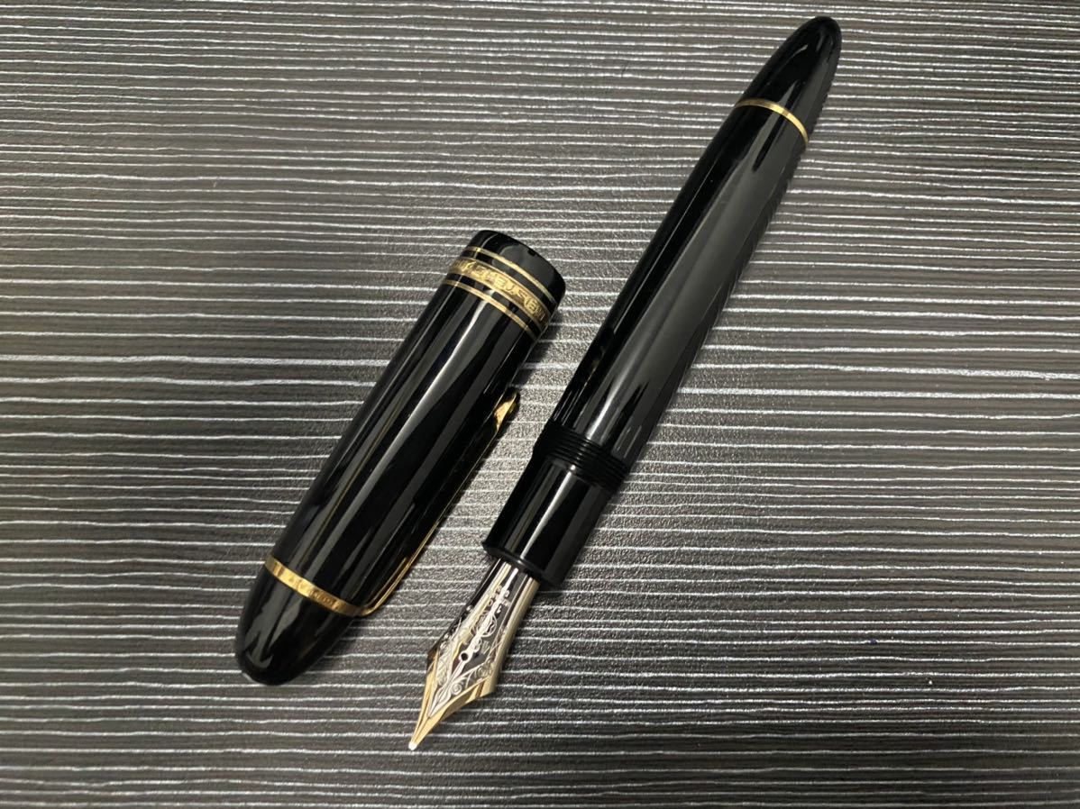 モンブラン マイスターシュテュック 万年筆 0 B 太字 MONTBLANC 中白