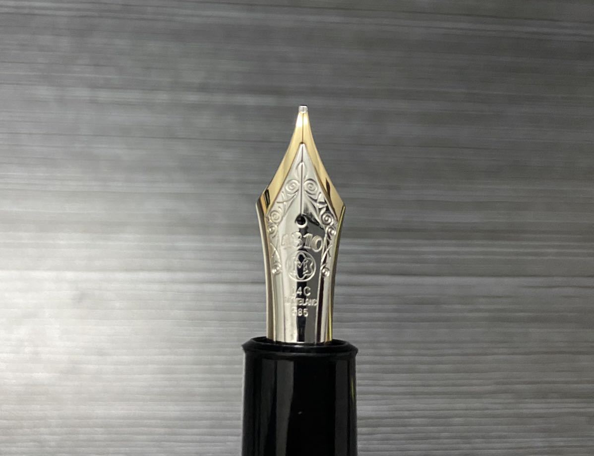 モンブラン マイスターシュテュック 万年筆 0 B 太字 MONTBLANC 中白