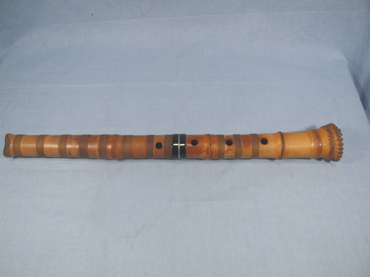 尺八 1尺4寸管 晴邦銘 尺八琴古流晴邦銘竹製54cm
