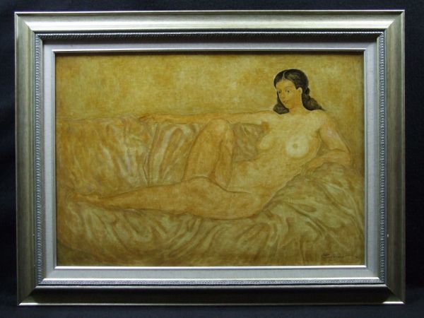 格安，高品質 服部和三郎 直筆サイン 横たわるヴィナス キャンヴァスに油彩 2006年 15号 197230709C(人物画)｜売買されたオークション情報、yahooの商品情報をアーカイブ公開 - オークファン 人物画