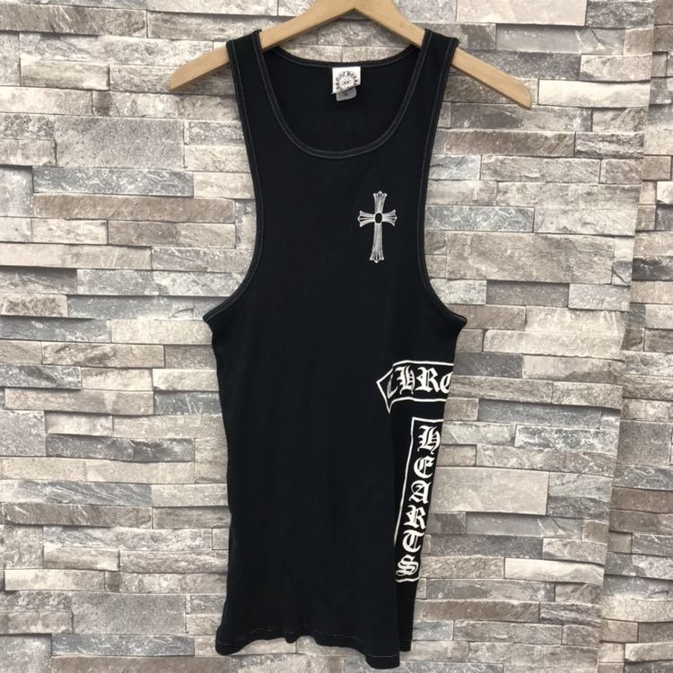 CHROME HEARTS クロムハーツ リブタンクトップ プリントロゴ 夏 大きい