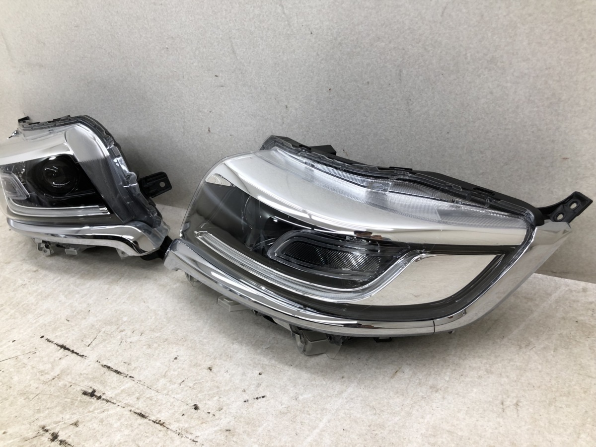 美品 磨き済み スズキ スペーシア カスタム MK53S 左 右 LED ヘッド 