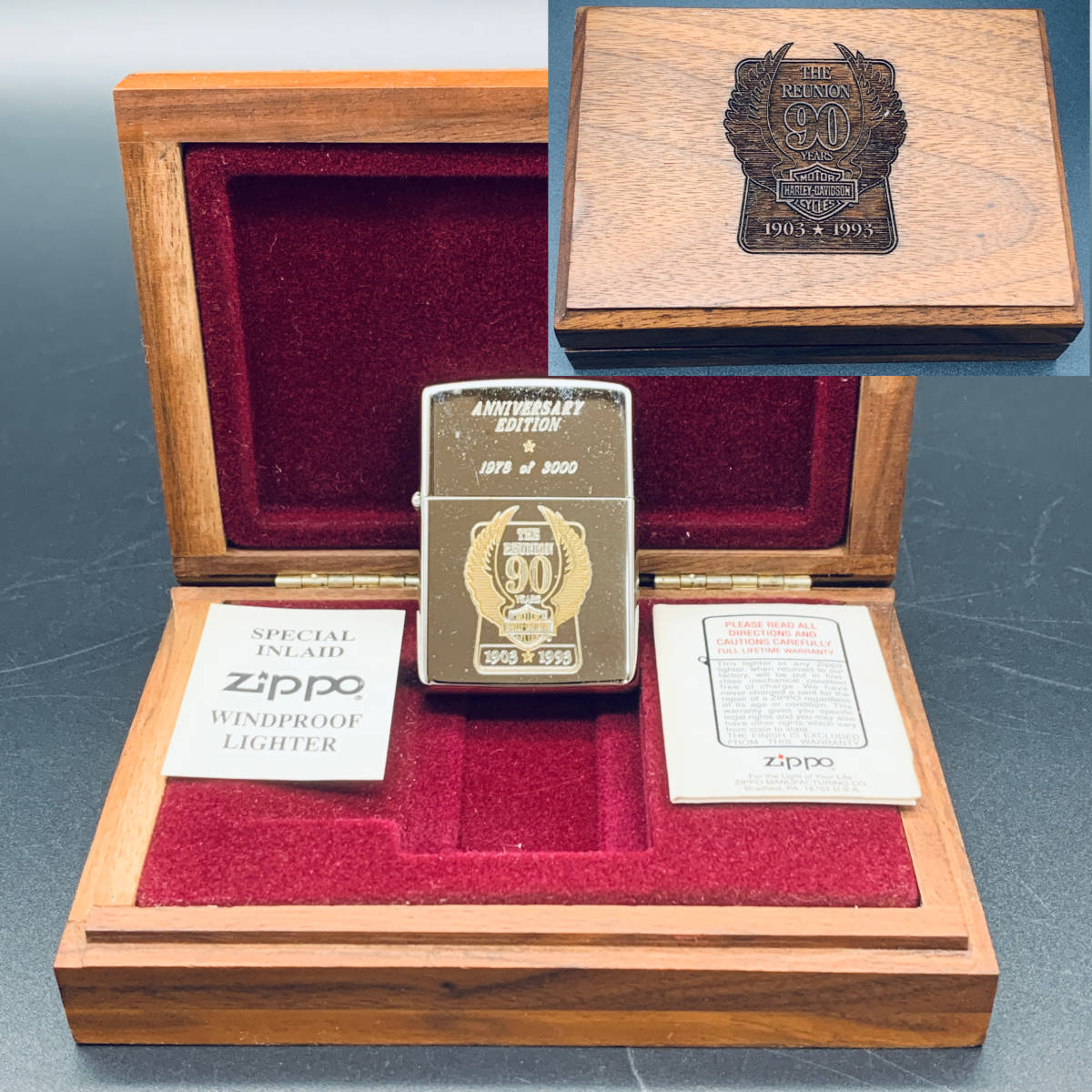 ZIPPO ハーレーダビッドソン ジッポー ライター 90周年記念 