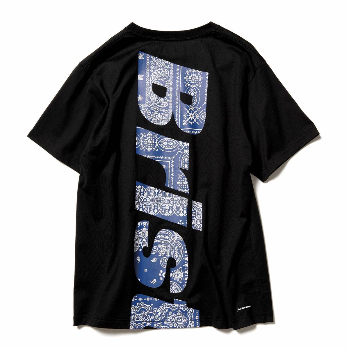 FCRB 21SS BANDANA BIG LOGO TEE サイズL ブラック バンダナビックロゴ 