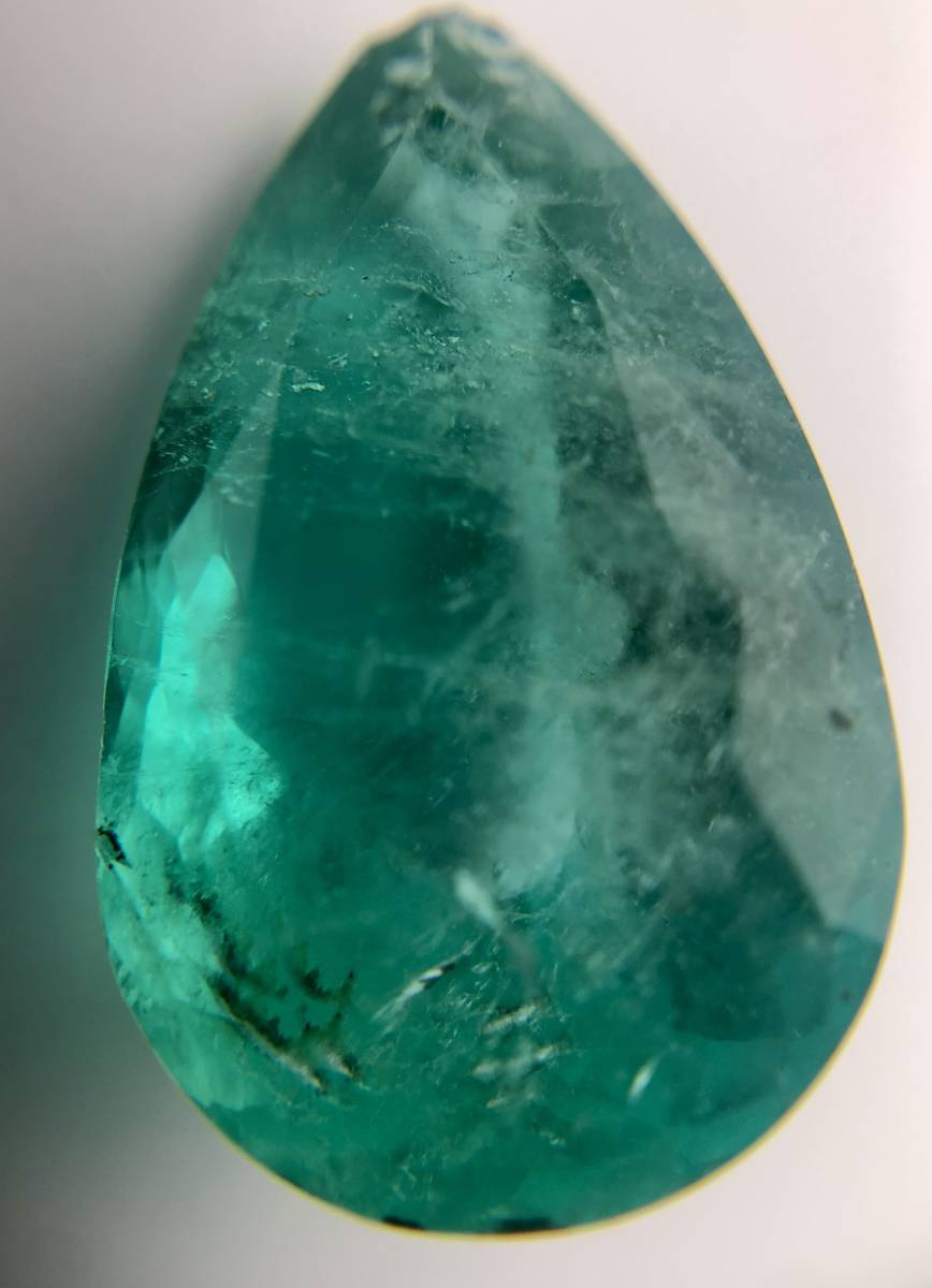 ☆ 天然エメラルド 9.842ct 大粒ルース ソーティング付き