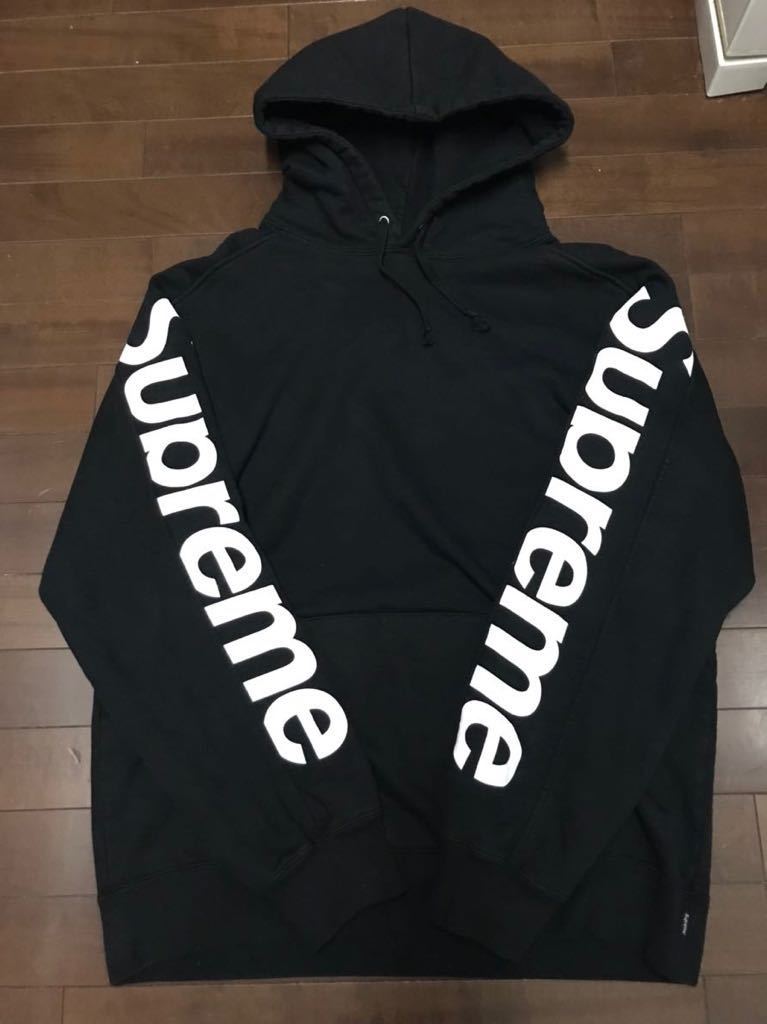 【全国無料，2025】 Lサイズ 黒 18ss Supreme Sideline Hooded Sweatshirt シュプリーム パーカー Crewneck box logo ボックスロゴ(パーカ)｜売買されたオークション情報、yahooの商品情報をアーカイブ公開 - オークファン 男性用