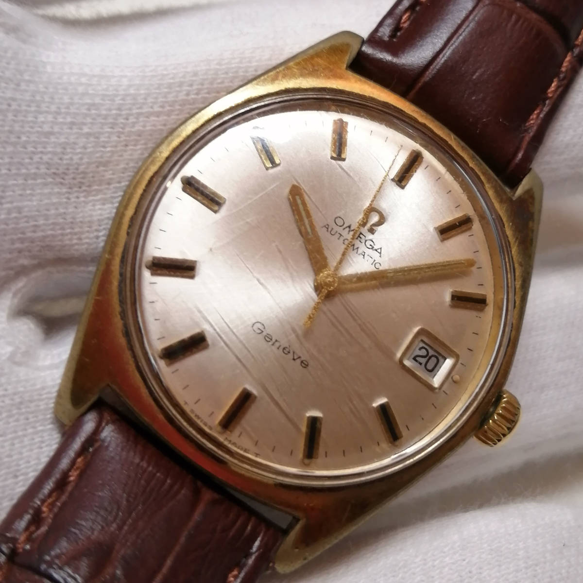 動作品】オメガOMEGA☆自動巻き腕時計 GENEVE Cal.565 Ref.166.041 