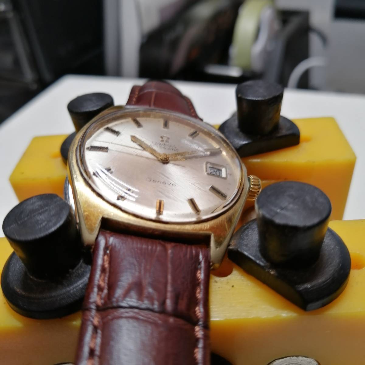 動作品】オメガOMEGA☆自動巻き腕時計 GENEVE Cal.565 Ref.166.041 