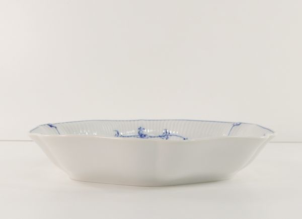 ■ロイヤルコペンハーゲン ブルーフルーテッド プレイン ケーキ皿 六角皿 約22.3cm 現状品 ROYAL COPENHAGEN 【大人気， 人気SALE】