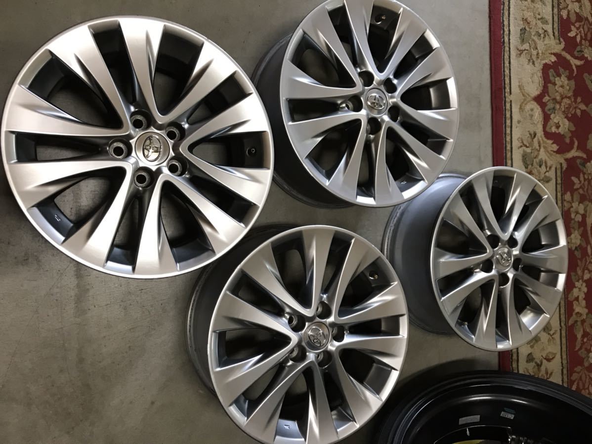 トヨタ ヴェルファイア 20系 純正18inc中古アルミホイール4本セット No