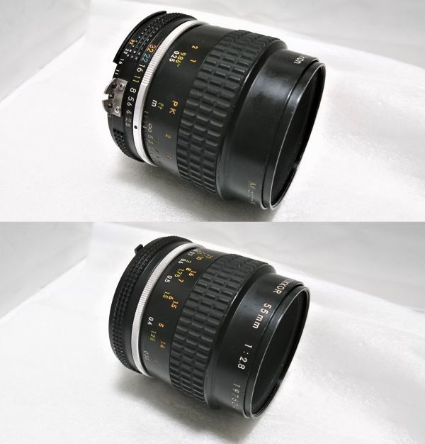 55mm ニコン 単焦点マイクロレンズ f⁄2.8 micro-nikkorの中古品 ☆快調！