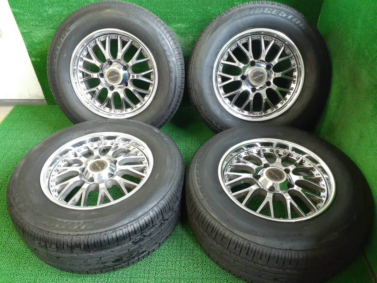 ランクル100系に ブリヂストン DUELER H/P 285/60R18 社外 ELITE MAX ホイール付タイヤ4本セット 中古 売切!!